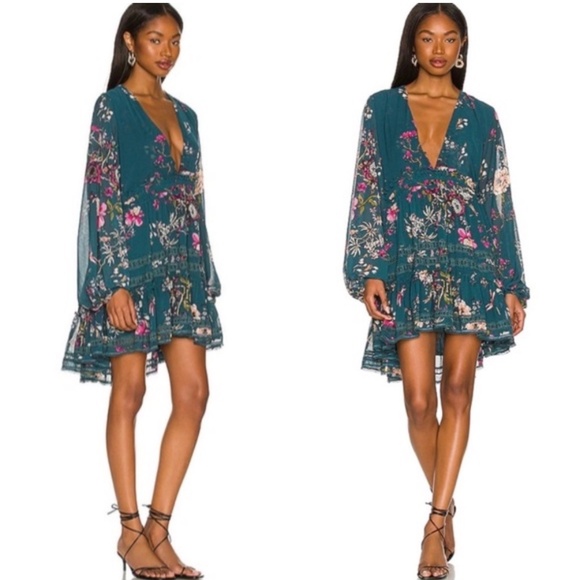 Free People Cherry Blossom Mini Dress - Picture 1 of 5